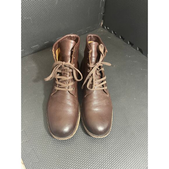 Frye Tyler Lace Up Combat Boot‎ Dark Brown Women’s Size 10 Combat Leather Shoes - Picture 8 of 8